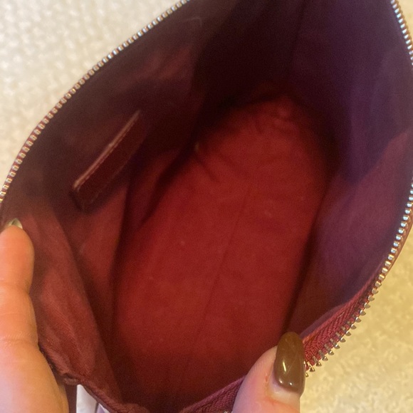 Staud Shirley Handbag - Clear/Burgundy - Picture 4 of 7